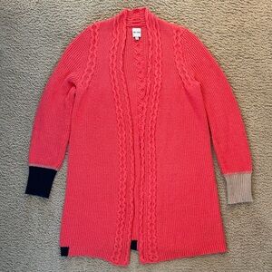 Nic & Zoe Color Block Long Cardigan